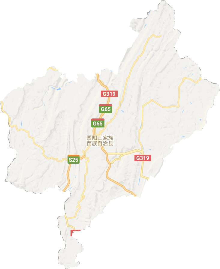 酉陽土家族苗族自治縣電子地圖