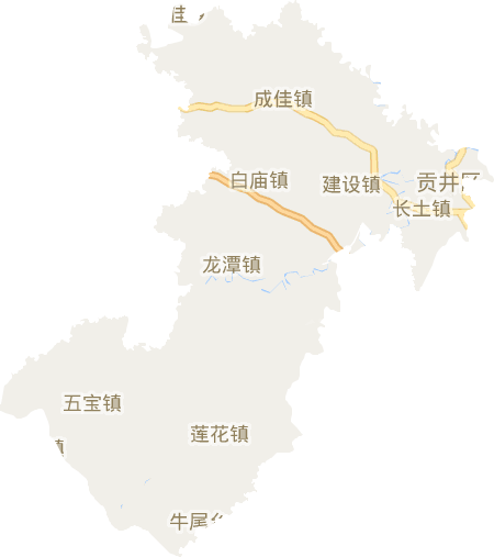 貢井區電子地圖