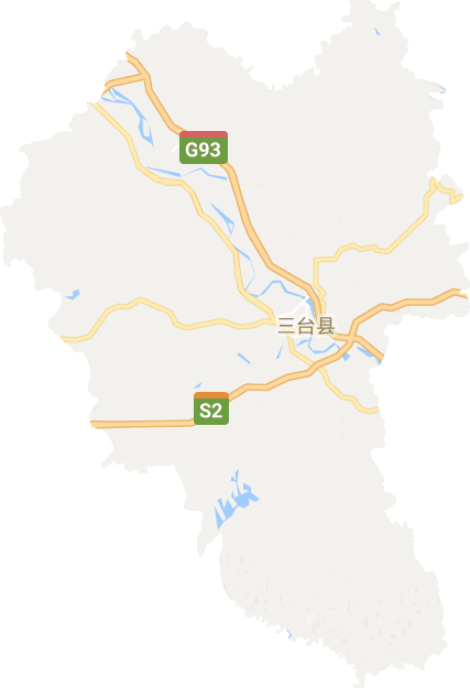 三臺縣電子地圖