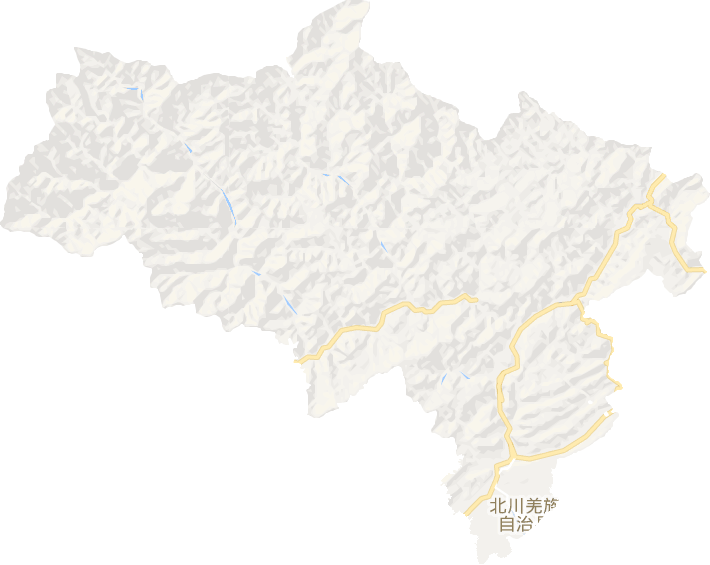 北川羌族自治縣電子地圖