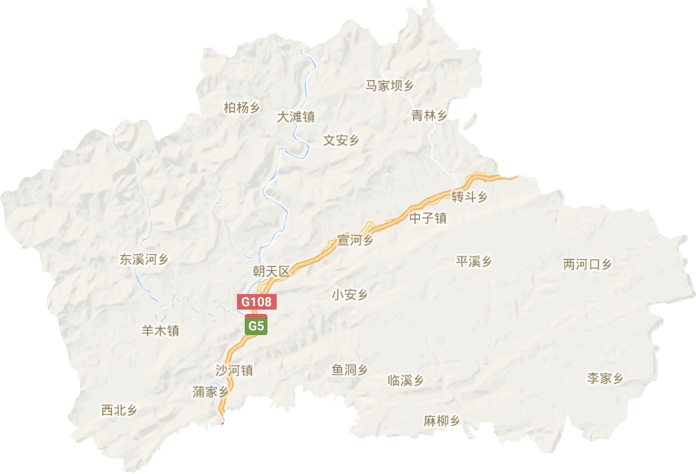 朝天區電子地圖