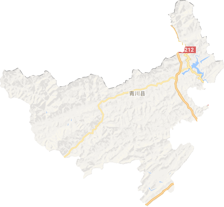 青川縣電子地圖