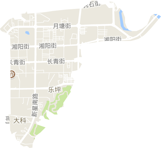 樂坪街道電子地圖
