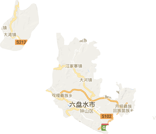 鐘山區電子地圖