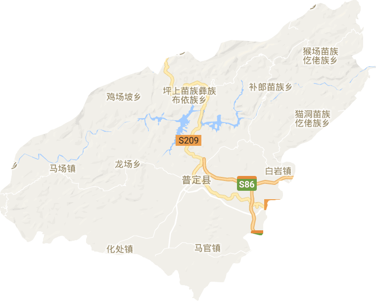 普定縣電子地圖