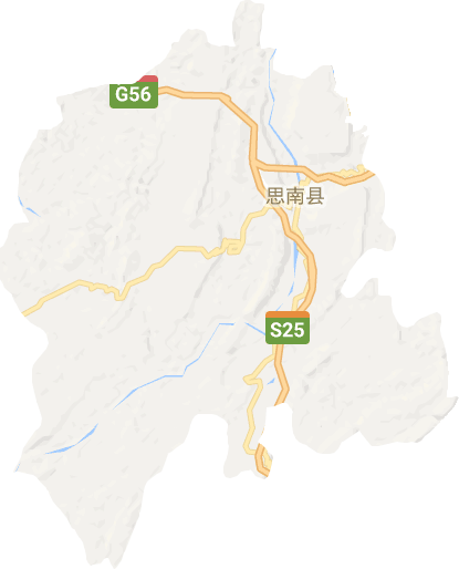 思南縣電子地圖