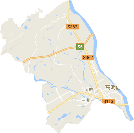 荷城街道電子地圖
