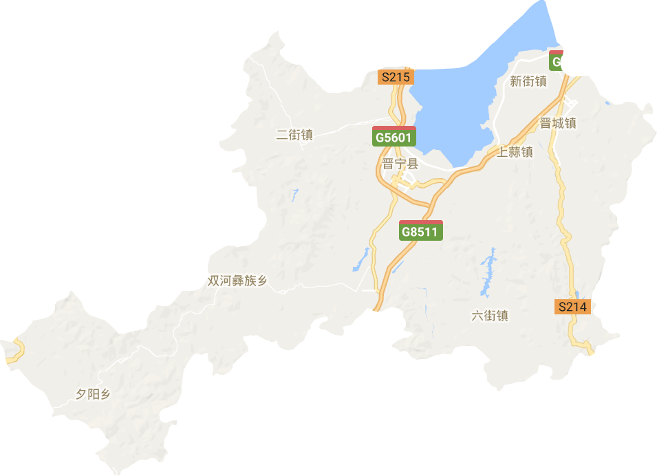 晉寧區電子地圖