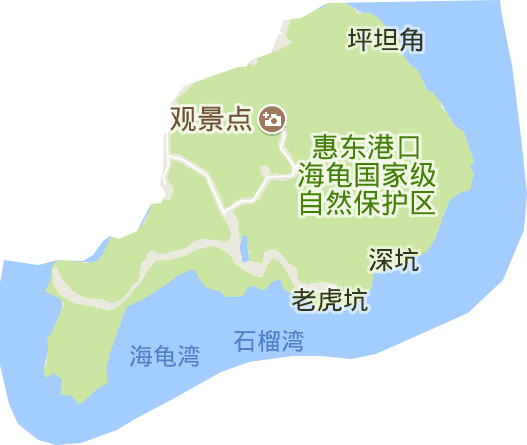 惠東縣港口海龜灣自然保護(hù)區(qū)電子地圖