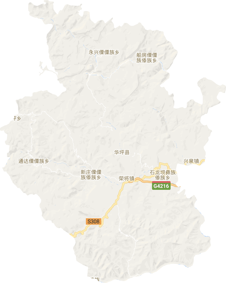華坪縣電子地圖