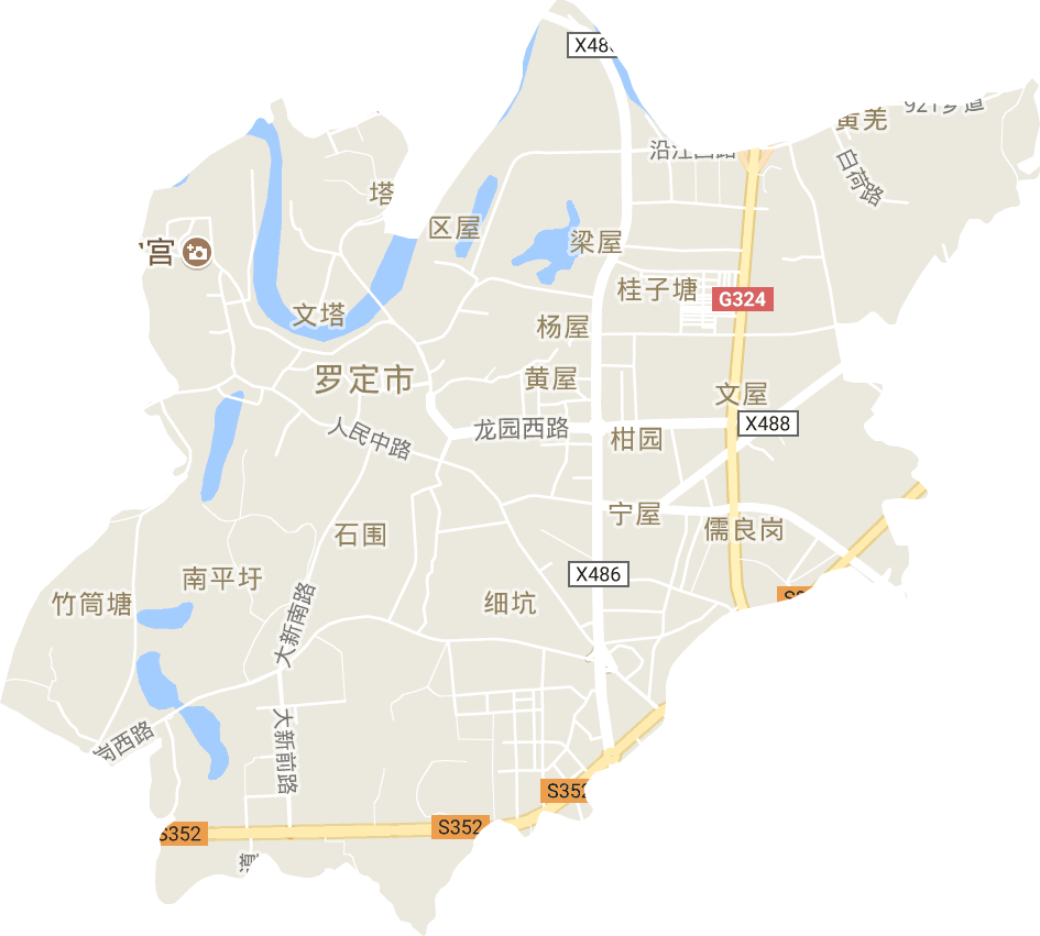 羅城街道電子地圖