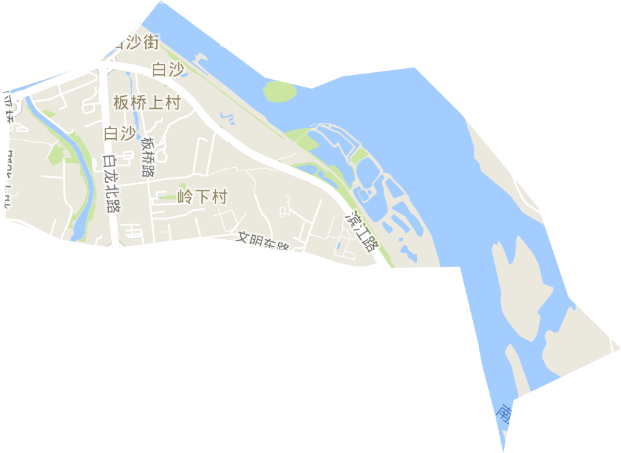 白沙街道電子地圖