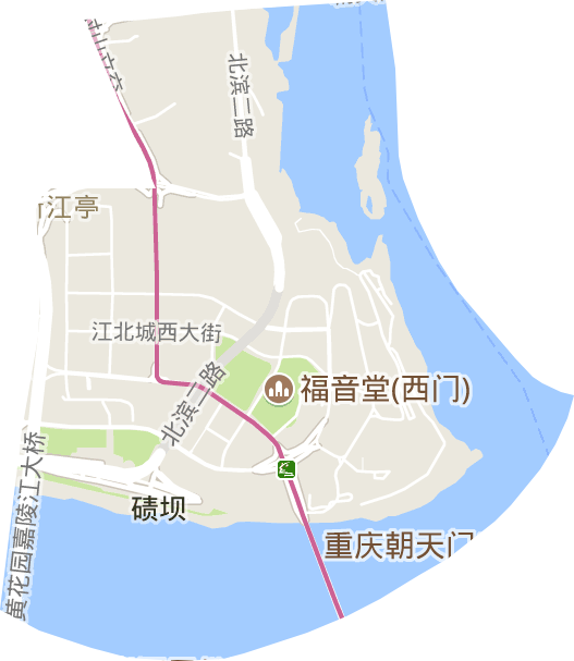 江北城街道電子地圖