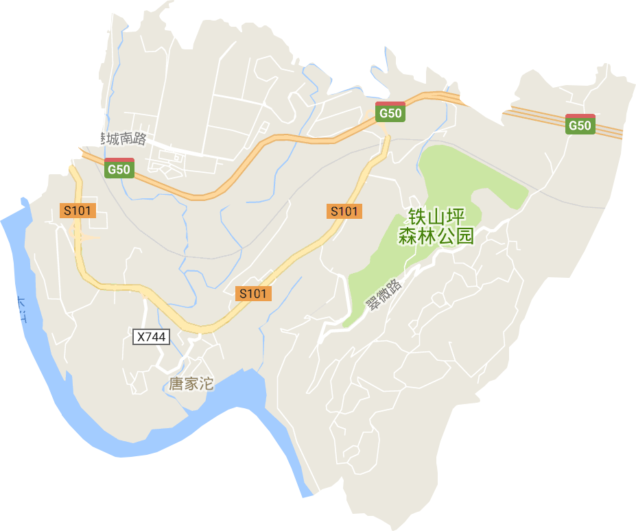 鐵山坪街道電子地圖