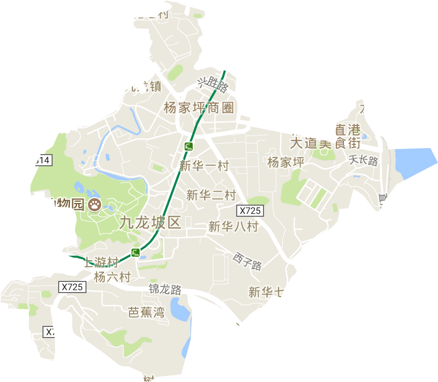 楊家坪街道電子地圖