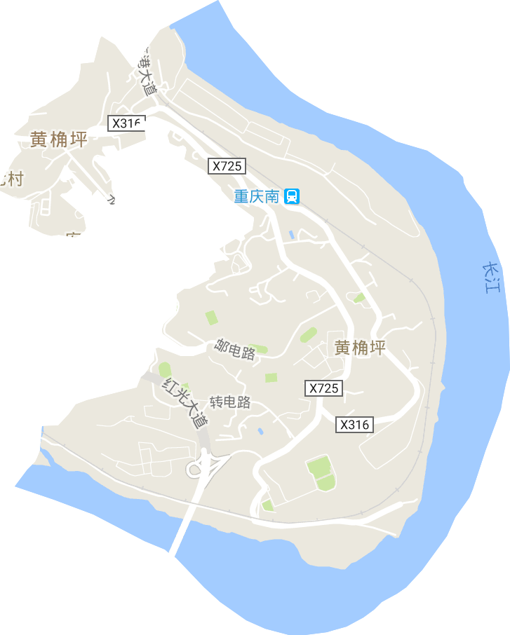 黃桷坪街道電子地圖