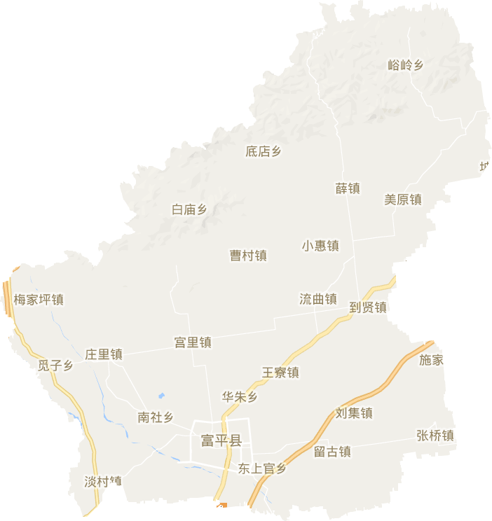 富平縣電子地圖