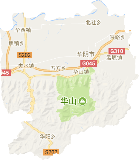 華陰市電子地圖