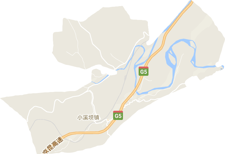 小溪壩鎮電子地圖