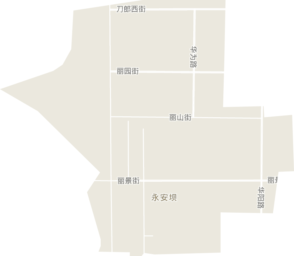 永安壩街道電子地圖