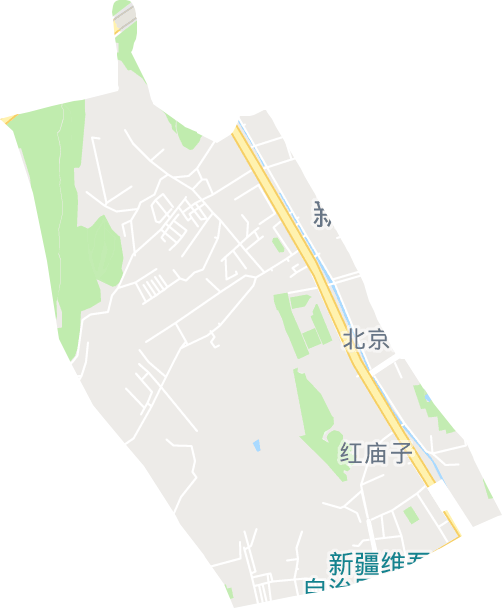 紅廟子街道電子地圖