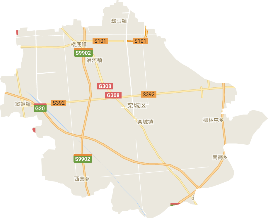 欒城區電子地圖