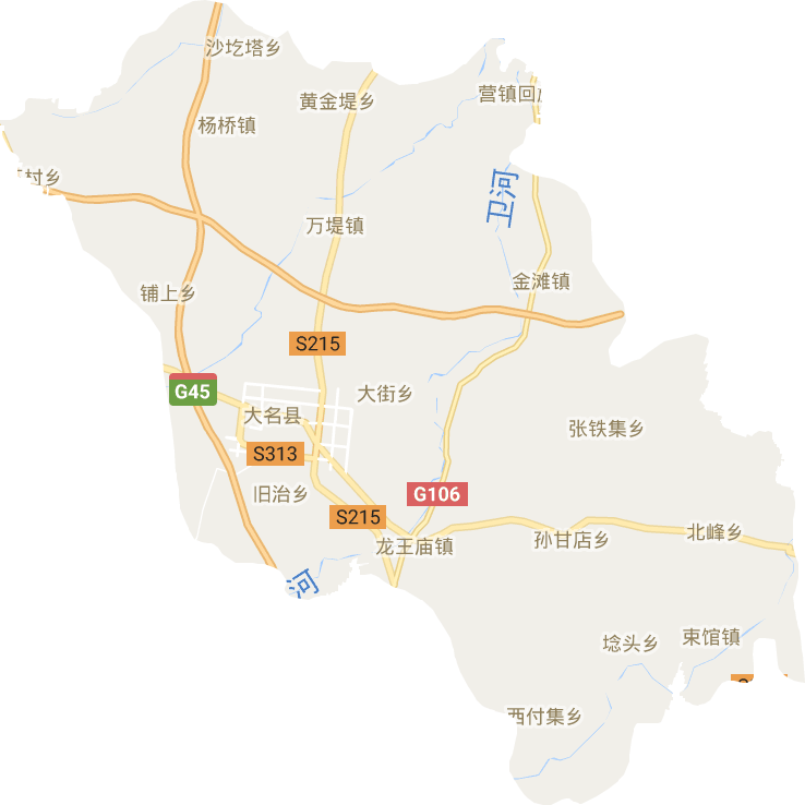 大名縣電子地圖