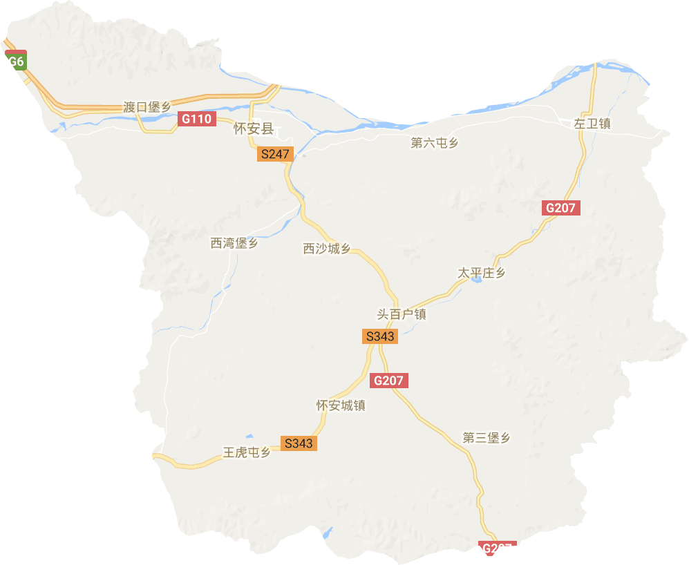 懷安縣電子地圖