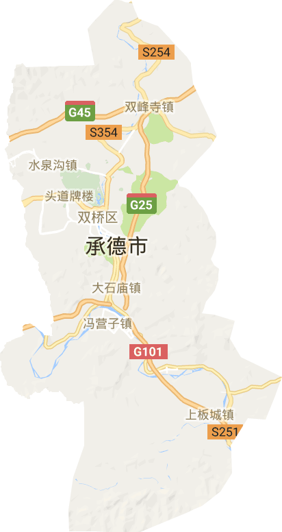 雙橋區電子地圖