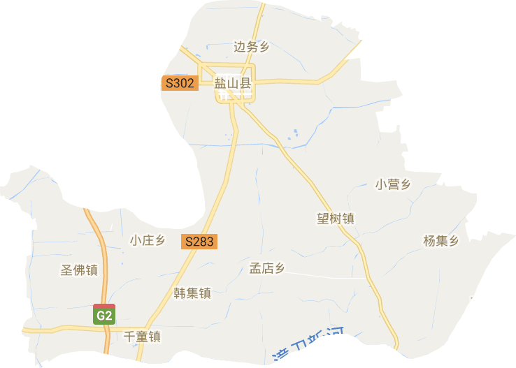 鹽山縣電子地圖