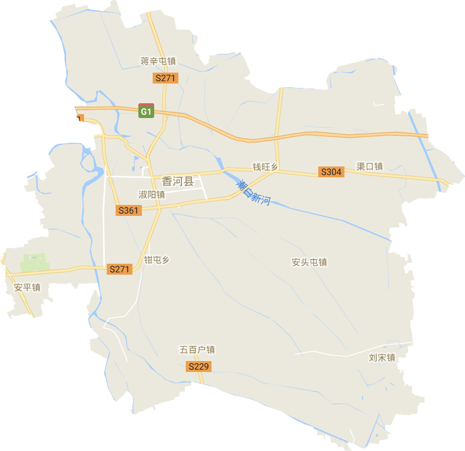 香河縣電子地圖