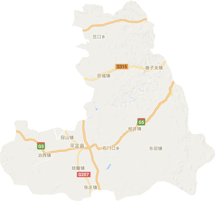 平定縣電子地圖