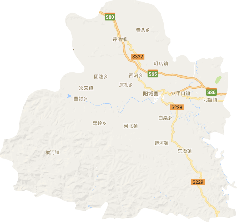 陽城縣電子地圖