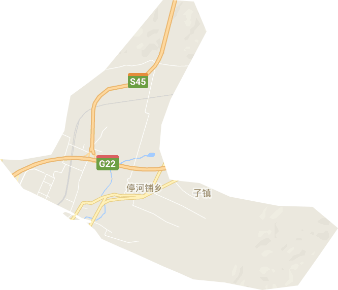 停河鋪鄉電子地圖