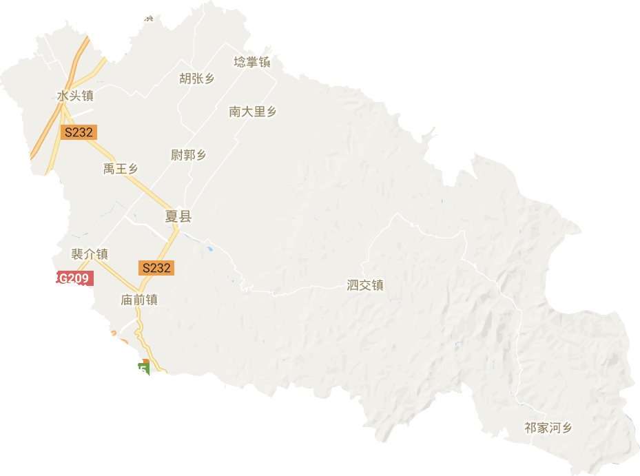 夏縣電子地圖