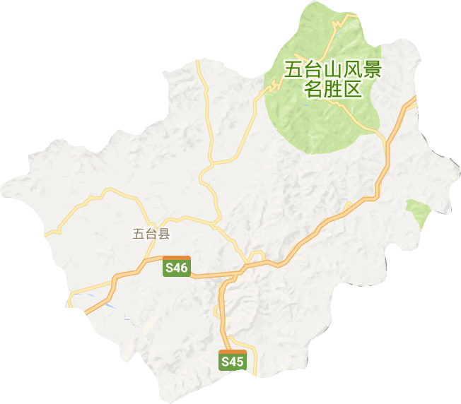 五臺縣電子地圖