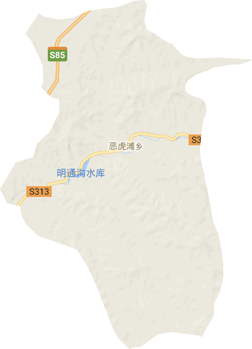 惡虎灘鄉電子地圖