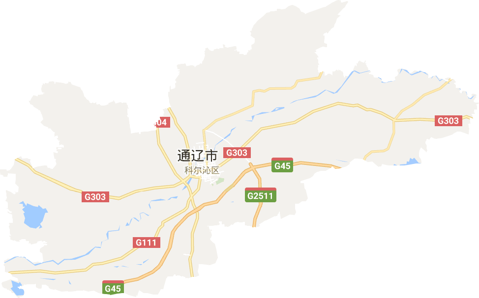 科爾沁區電子地圖