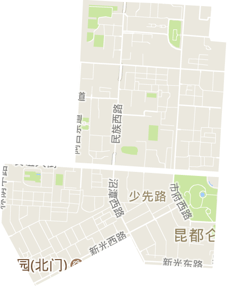 少先路街道電子地圖