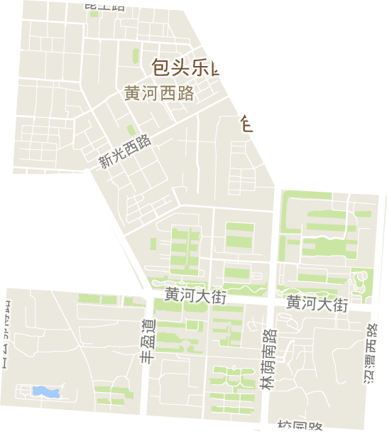 黃河西路街道電子地圖