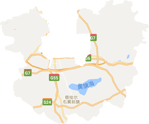 察哈爾右翼前旗電子地圖