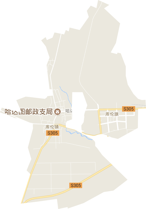 庫倫街道電子地圖