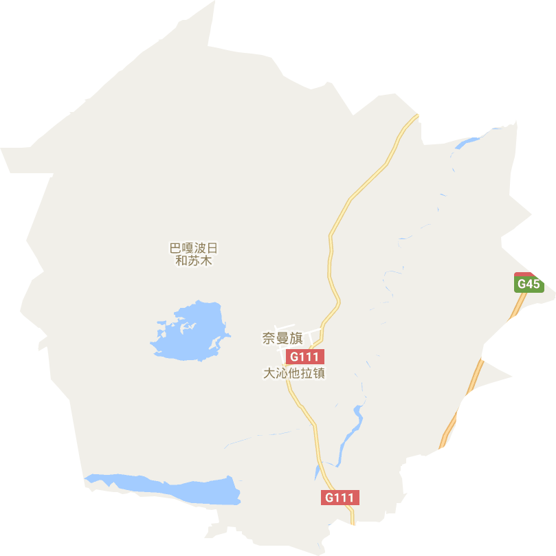 大沁他拉鎮電子地圖