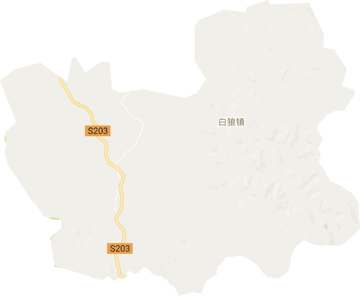 阿爾山市白狼鎮電子地圖