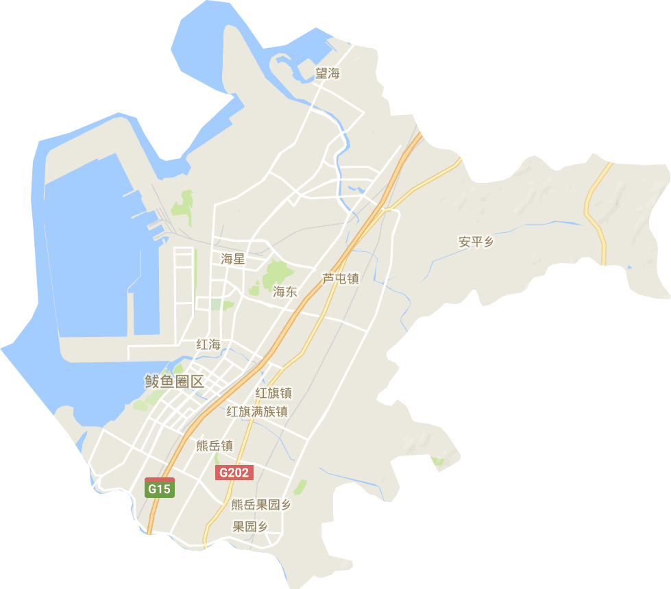 鲅魚圈區電子地圖