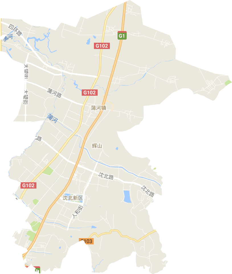 輝山街道電子地圖