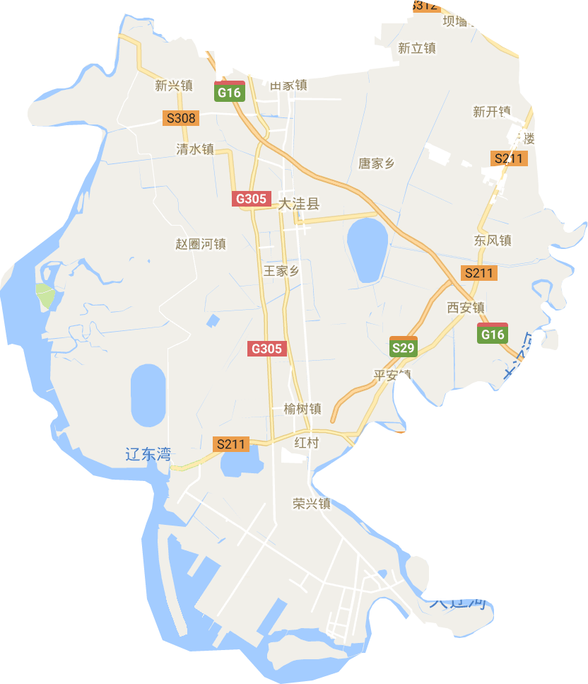 大洼區(qū)電子地圖