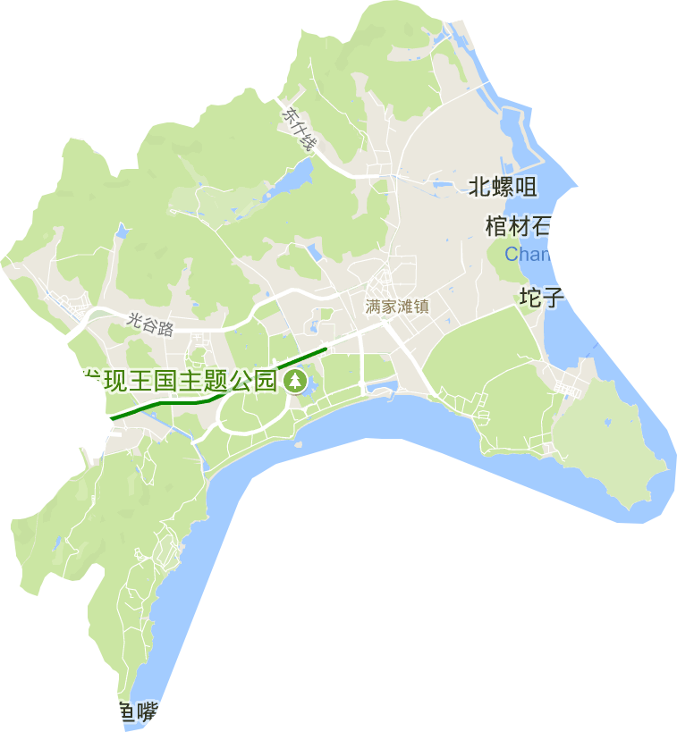 金石灘街道電子地圖