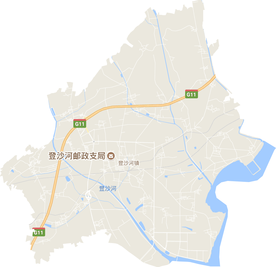 登沙河街道電子地圖