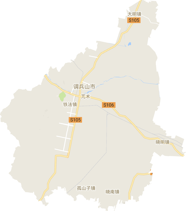 調兵山市電子地圖